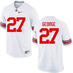 Men's Ohio State Buckeyes #27 Eddie George White Nike NCAA College Football Jersey Classic HRN1444NF